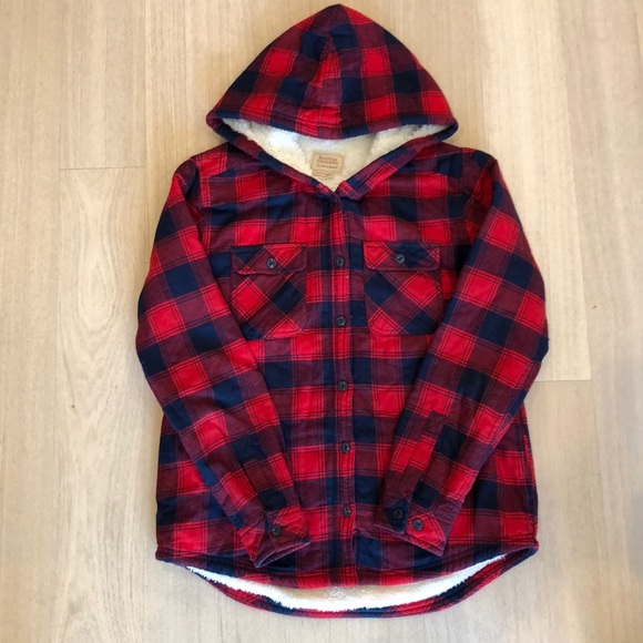 fuzzy flannel jacket